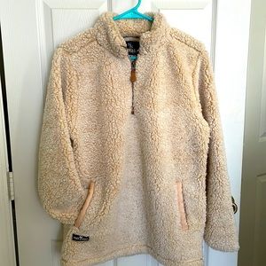 Brand New Simply Southern Cream Sherpa 1/4 Zip Pullover
